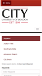 Mobile Screenshot of library.city.ac.uk