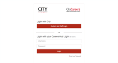 Desktop Screenshot of careershub.city.ac.uk
