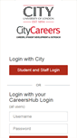 Mobile Screenshot of careershub.city.ac.uk